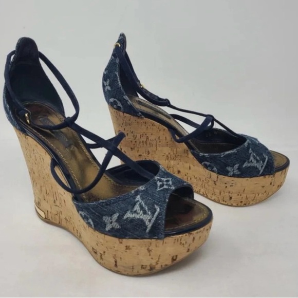 Louis Vuitton wedges sandles - Picture 8 of 11